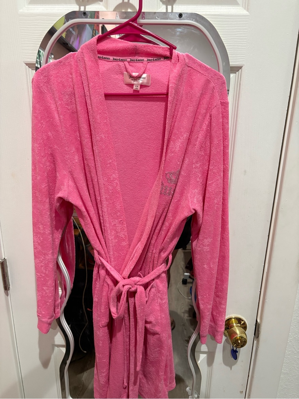 Juicy Women's Pink Terry Cloth Robe